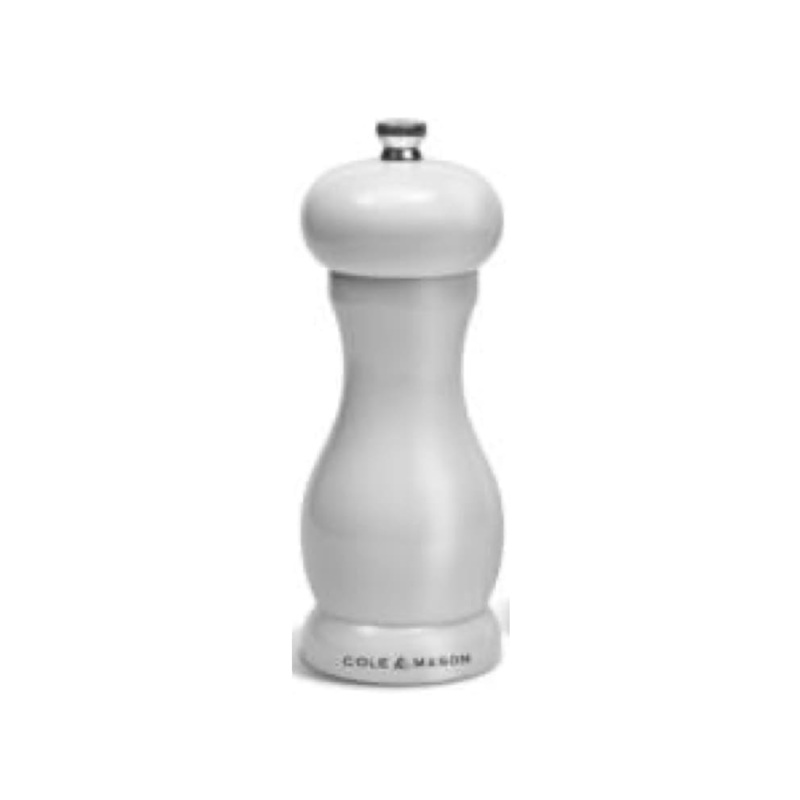 Cole & Mason Precision White Gloss Oxford Pepper Mill