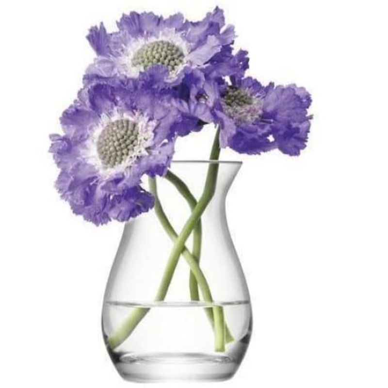 LSA Flower Mini Posy Vase 9.5cm Clear