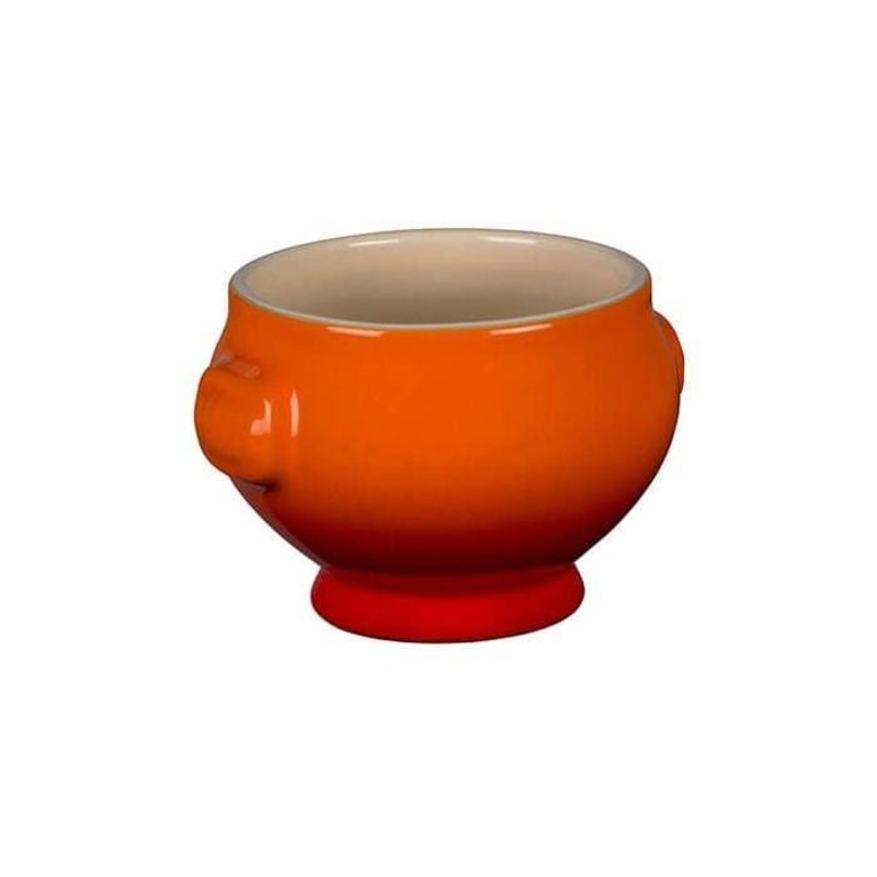 Le Creuset Stoneware Lion Head Soup Bowl Volcanic