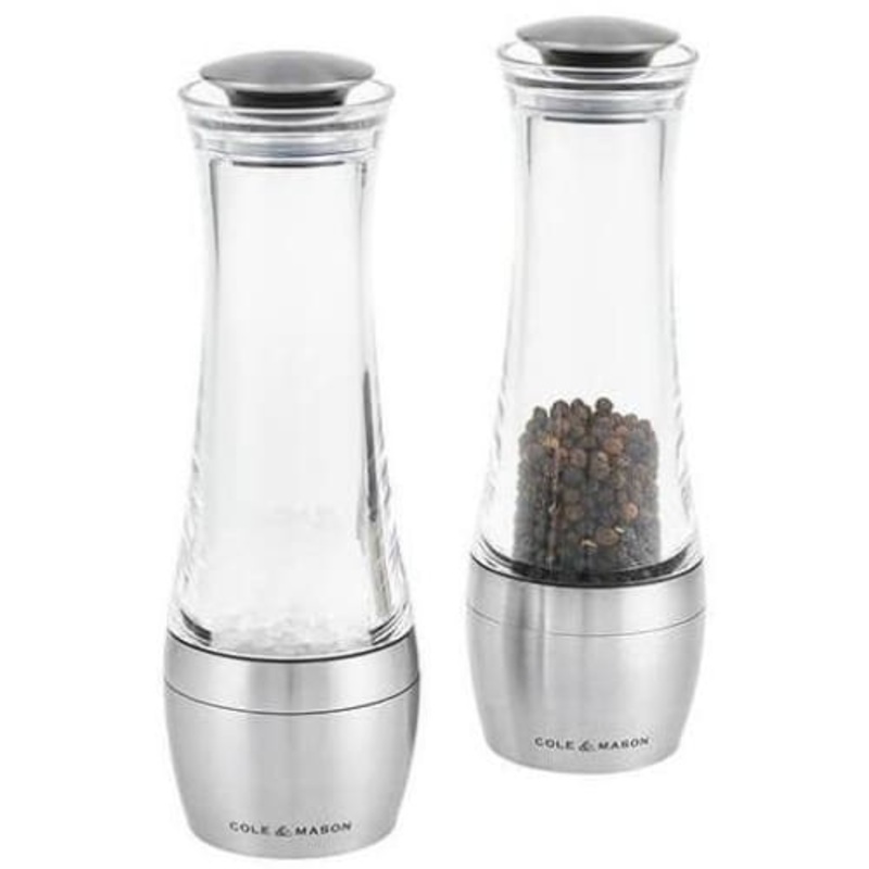 Cole & Mason Amesbury 190mm Clear/Stainless Steel Gift Set