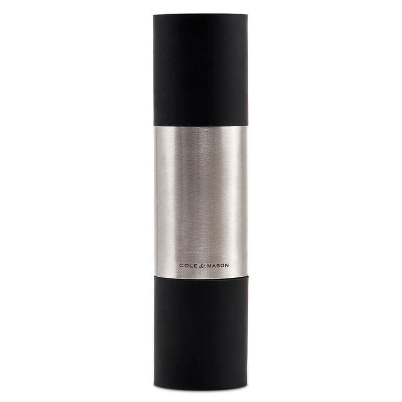 Cole & Mason Clevedon Duo Mill, Black/Stainless Steel
