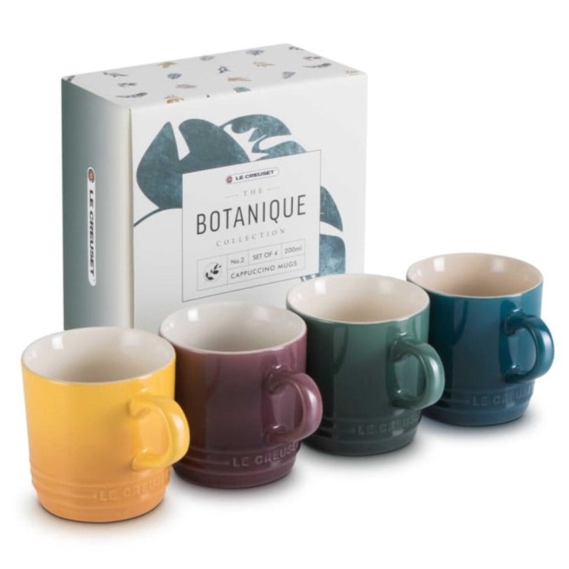 Le Creuset Botanique Espresso Mugs 100ml Assorted Colours - Box of 4