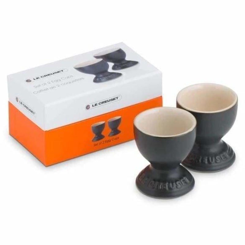 Le Creuset Set of 2 Egg Cups Satin Black