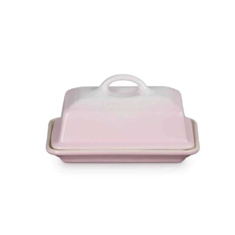 Le Creuset Stoneware Butter Dish Shell Pink