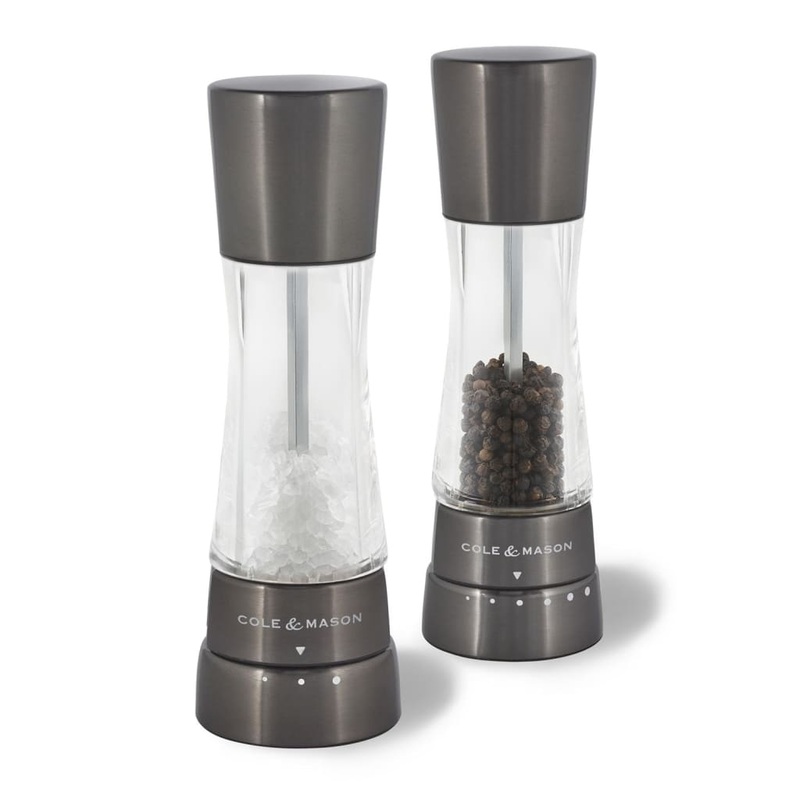 Cole & Mason Gourmet Precision Derwent Gun Metal Salt & Pepper Mill Gift Set