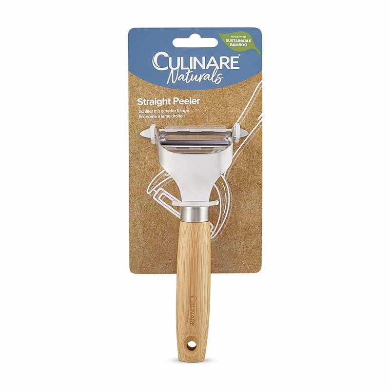 Culinare Naturals Bamboo Handle Straight Peeler