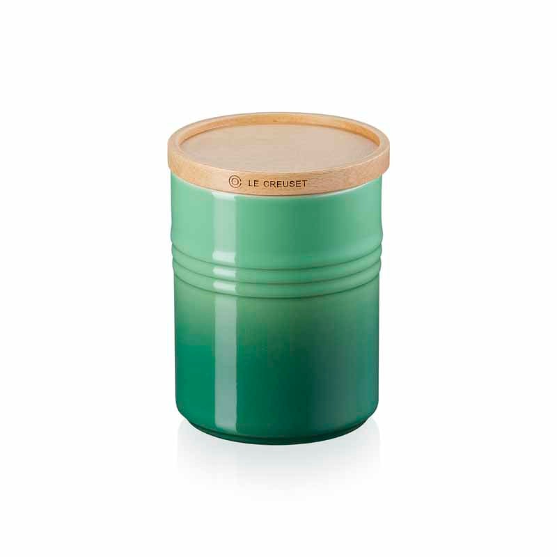 Le Creuset Storage Jar Med Bamboo Green