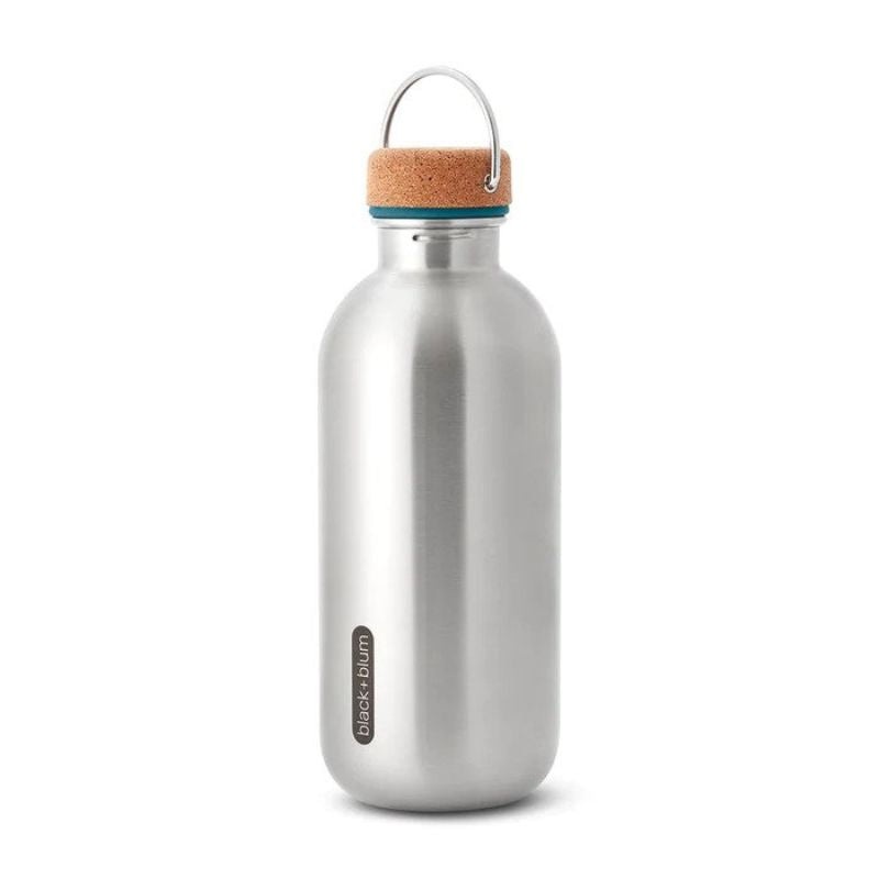 Black & Blum Bottle Ocean Steel/Cork 0.6L