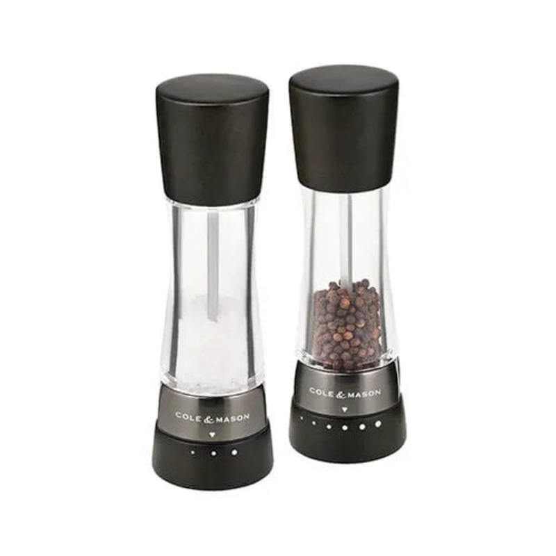Cole & Mason Gourmet Precision Derwent Black Wood Salt & Pepper Mill Gift Set