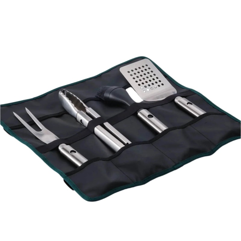 Joseph Joseph GrillOut 4-Piece Stainless-Steel BBQ Utensil Set with Storage Case