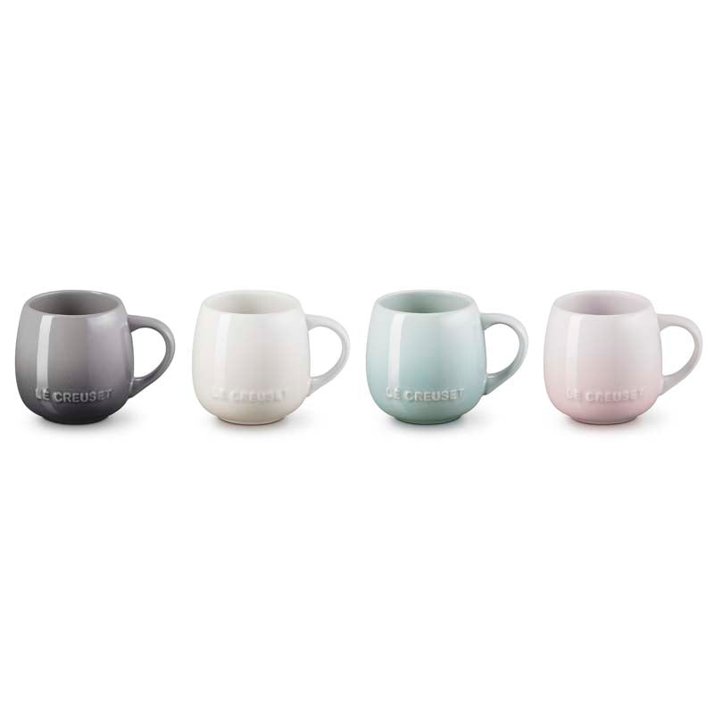 Le Creuset Stoneware Coupe Mugs (Set of 4)