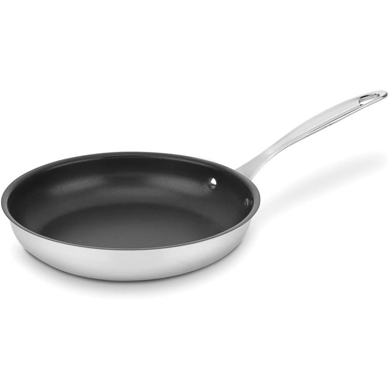 Cuisinart Skillet: 10", Chef's Classic, s/s body, Quantanium non-stick, induction compatible | 722-24NSSC