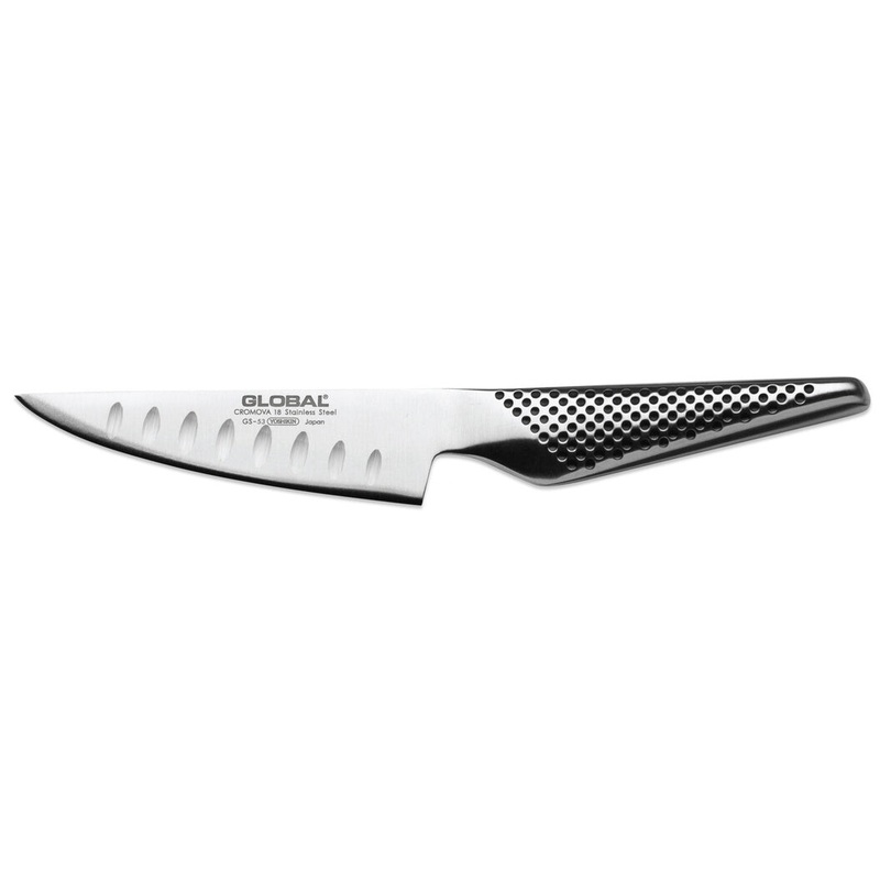 Global Kitchen Knife |71GS55| 12cm Oriental Santoku Knife Fluted