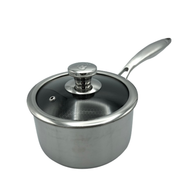 Targu Hybrid Sauce Pan: 16cm with glass lid | BC-HW16SPG