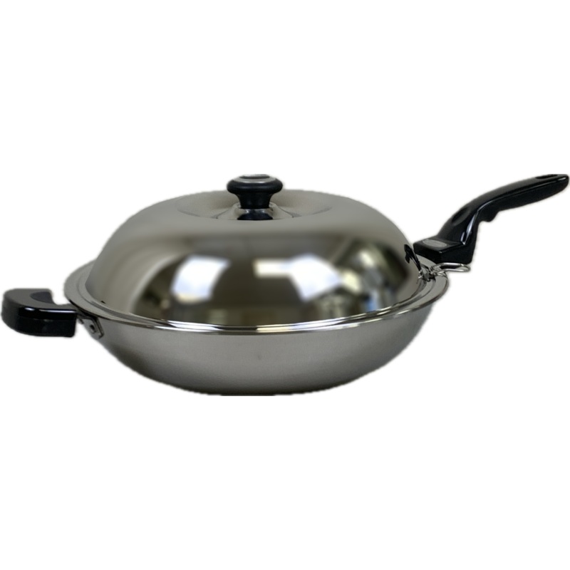Whale | WW-30F | 5-layer Stainless Steel Wok: 30cm