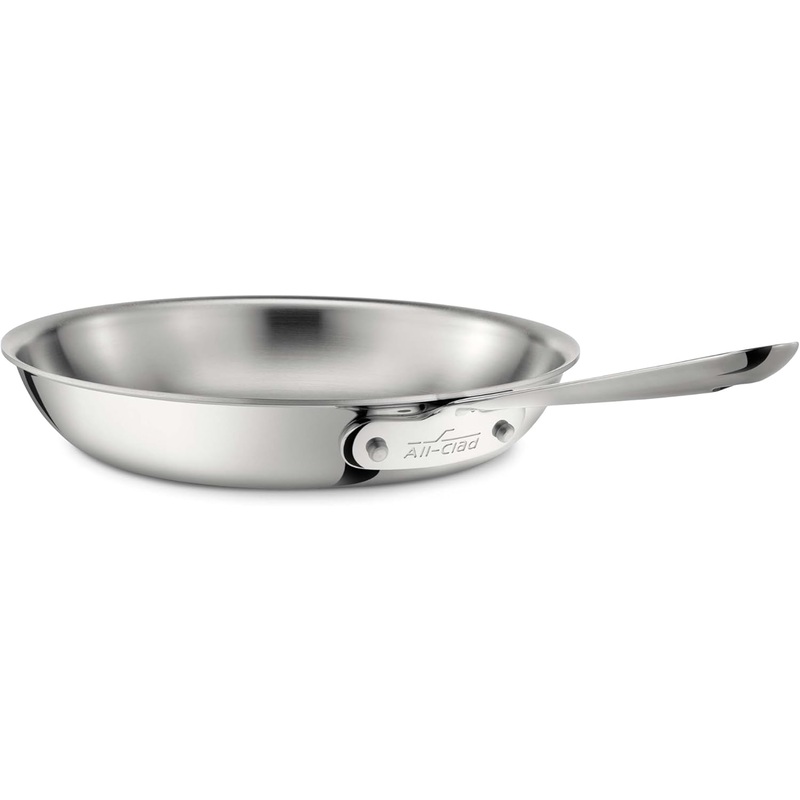 All-Clad d3 Fry Pan: 10", polished s/s, induction compatible | 4110