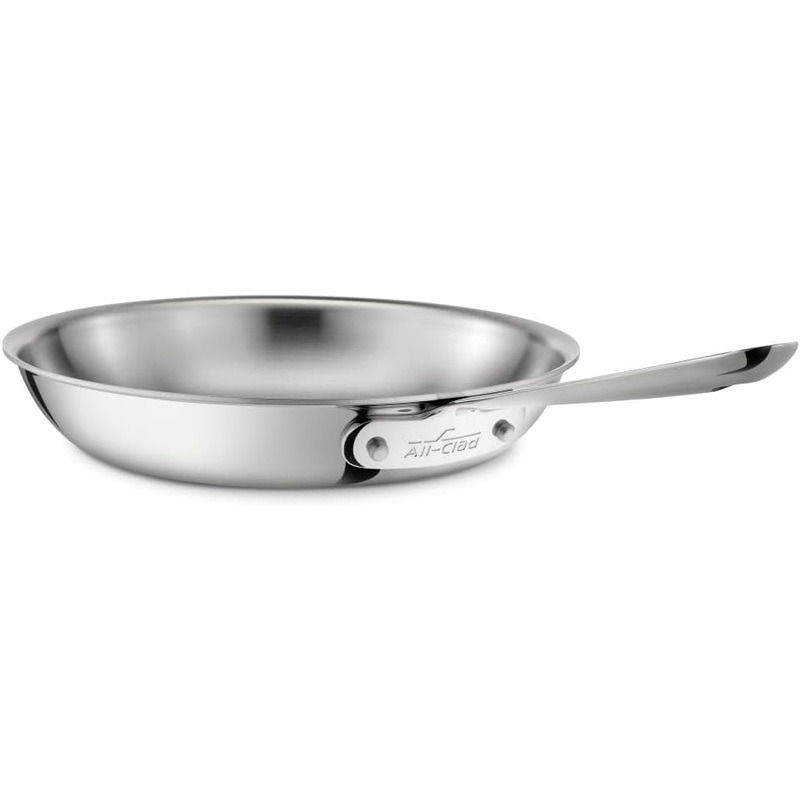 All-Clad d3 Fry Pan: 12", polished s/s, induction compatible | 4112