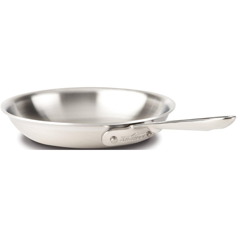 All-Clad d5 Fry Pan: 8", brushed s/s, induction compatible | BD55108