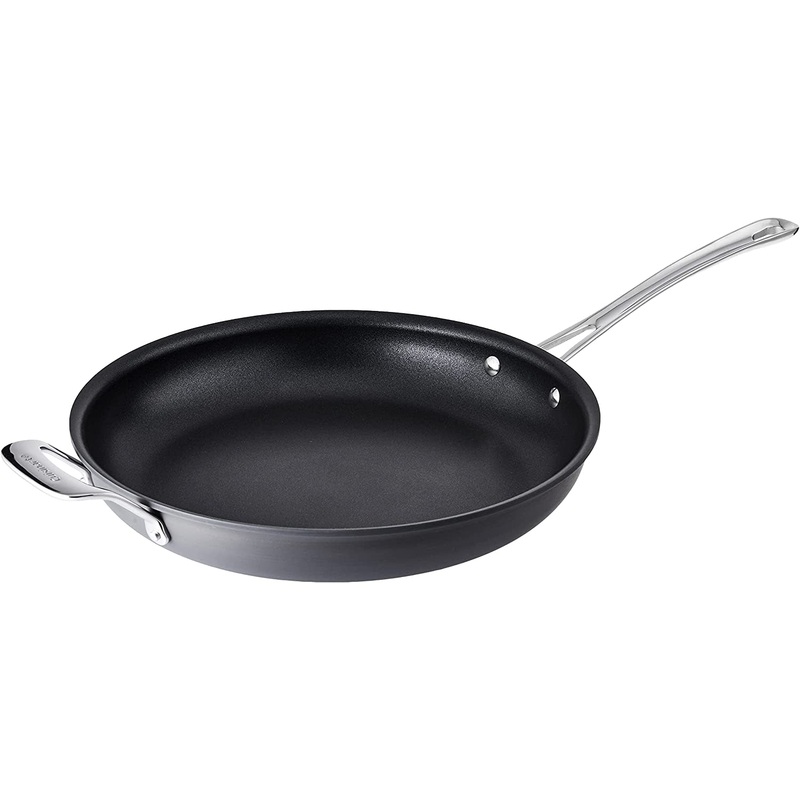 Cuisinart Contour Open Skillet w/ helper handle: 30cm, hard anodized, non-stick | 6422-30H