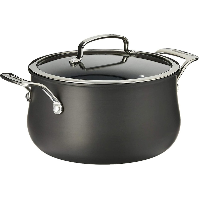 Cuisinart Dutch Oven| 6445-22 | 5-quart Hard Anodized with Glass Cover