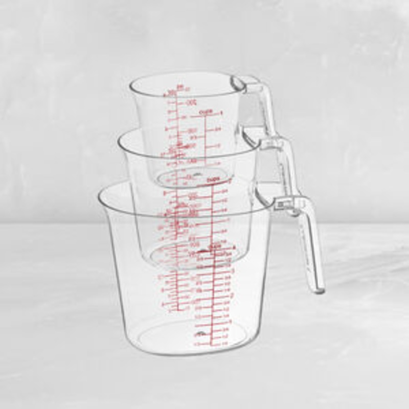 Cuisinart nesting Measuring Cup Set: 3-pc (1-cup, 2-cup and 4-cup), heat-resistant plastic | CTG-00-3MCC