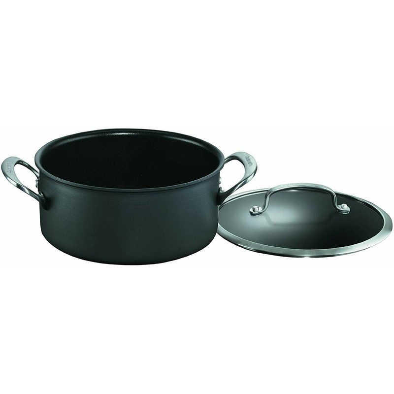 Cuisinart Sauce Pan |DSA44-22D| 4-quart Hard Anodized with Glass Cover