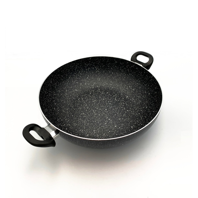 Healthy Bear Wok |BCAL-34W-IN| 34cm Pressed Aluminum INDUCTON compatible