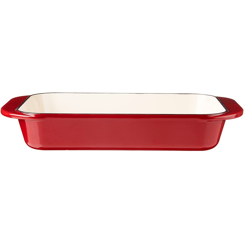 Cuisinart Chef's Classic Roasting/ Lasagna Pan: 24cm, cast iron, cardinal red | CI1136-24CR