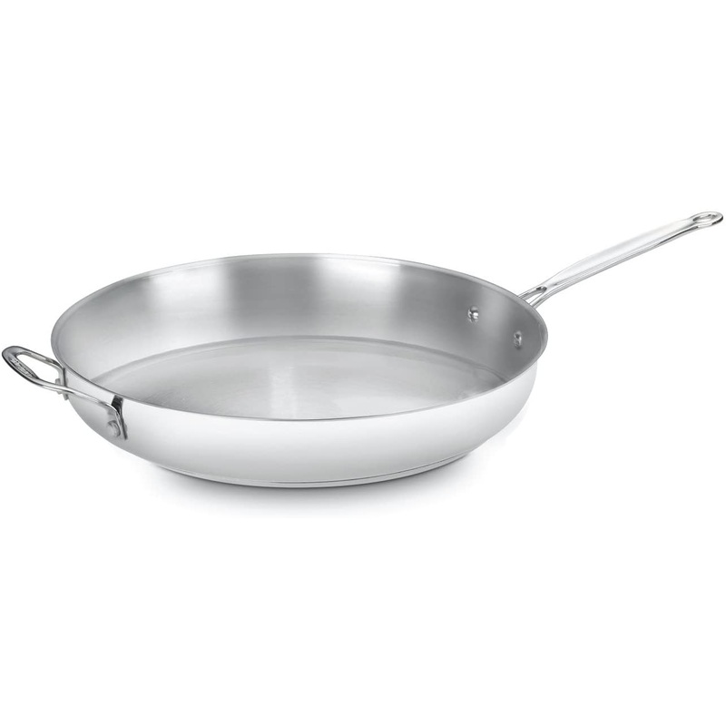 Cuisinart Chef's Classic Skillet w/helper handle: 36cm, stainless steel | 722-36H