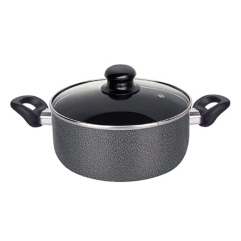 Healthy Bear non-stick Induction Caserole Pot  |BCAL24CPGIN| 24cm with Glass Lid