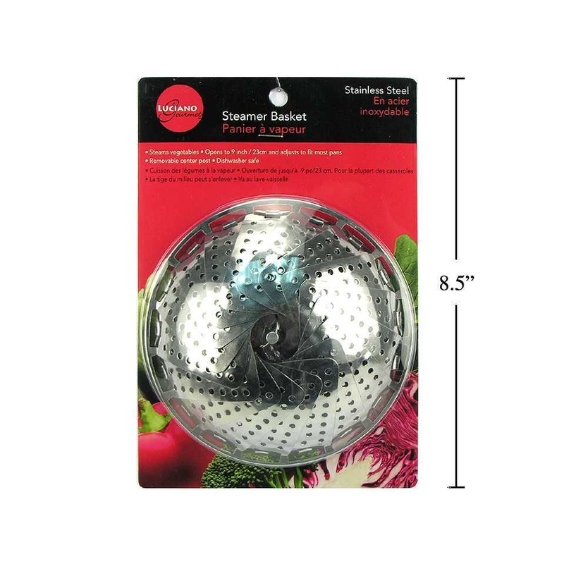 L. Gourmet 9" S/S Steamer Basket | 70013
