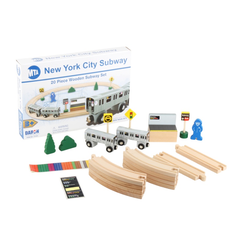 MTA WOODEN TRAIN SET