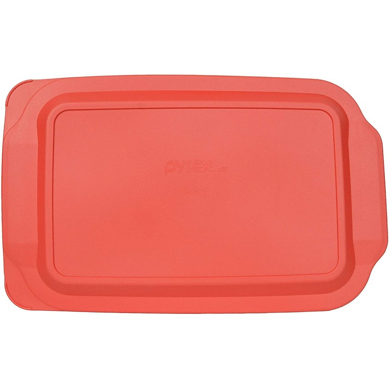 Pyrex Red Plastic Lid for 4 Quart (4.8 Quart Outside Measurement) Oblong Baking Dish | 234-PC