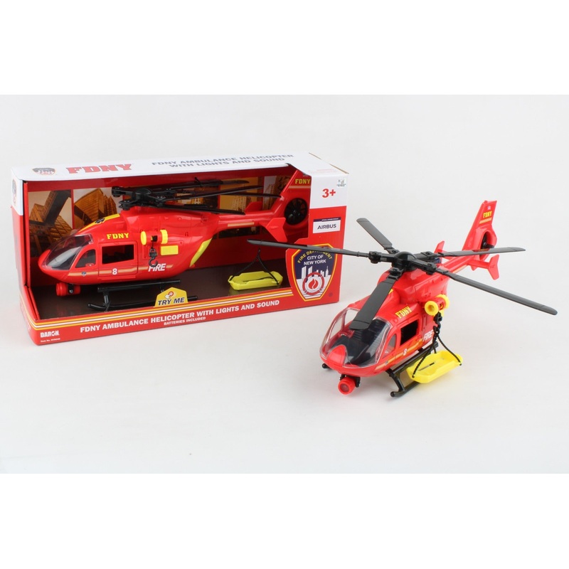 FDNY AMBULANCE HELICOPTER W/LIGHTS & SOUND