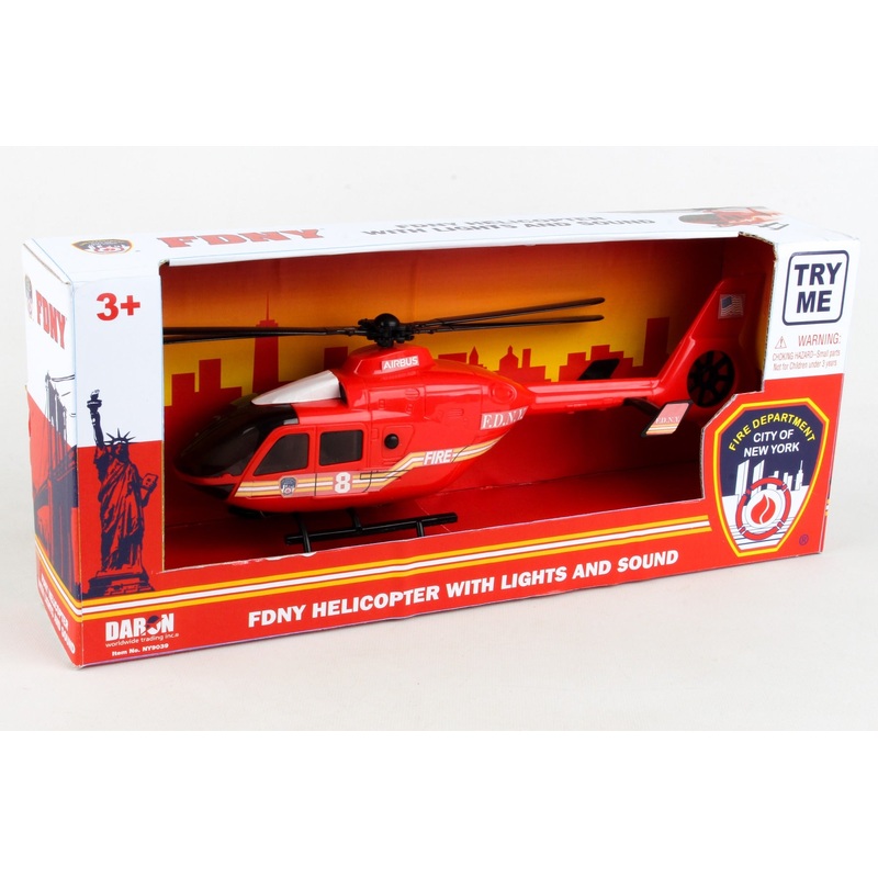 FDNY FIRE HELICOPTER W/LIGHTS & SOUND (**)