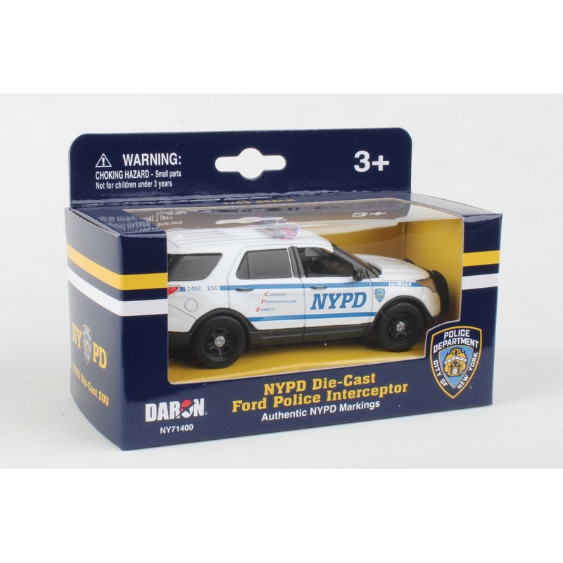 NYPD DIE-CAST FORD POLICE INTERCEPTOR 1/43