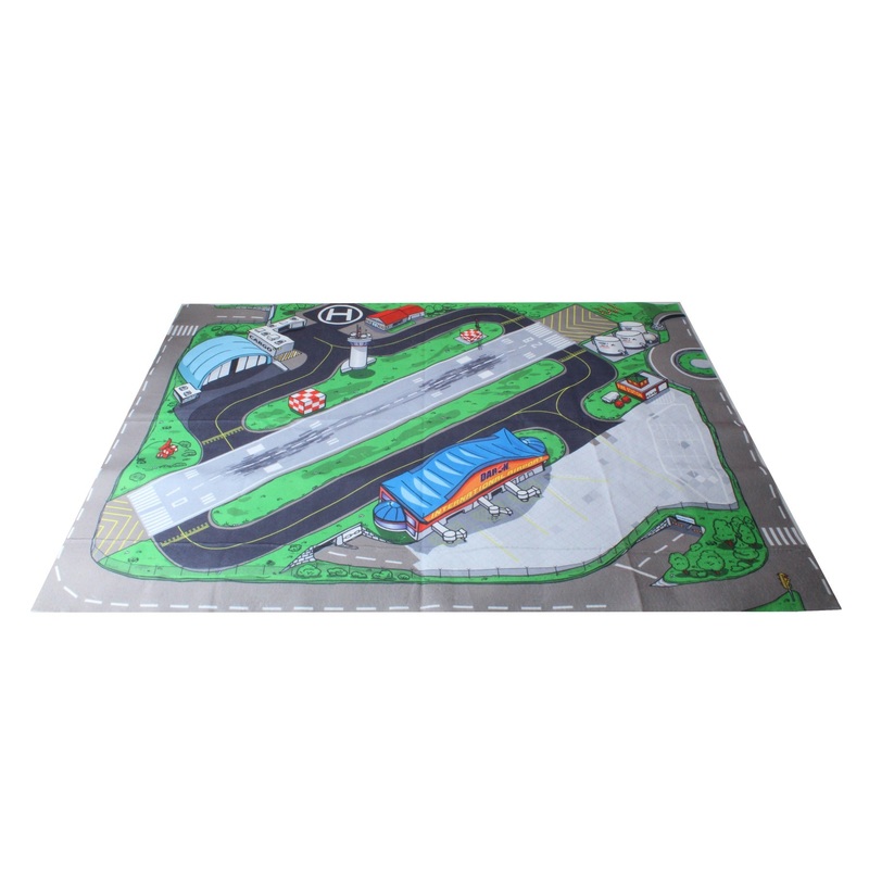 LARGE AIRPORT PLAYMAT (FELT) 41 1/4 X 31 1/2 INCHES