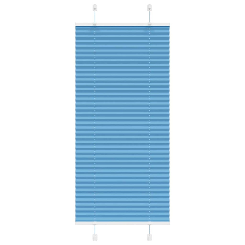 Store pliss bleu 60x150 cm largeur du tissu 59,4 cm polyester