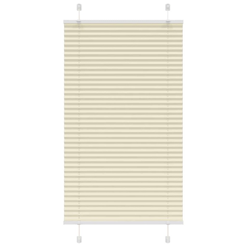 Store pliss crme 70x150 cm largeur du tissu 69,4 cm polyester