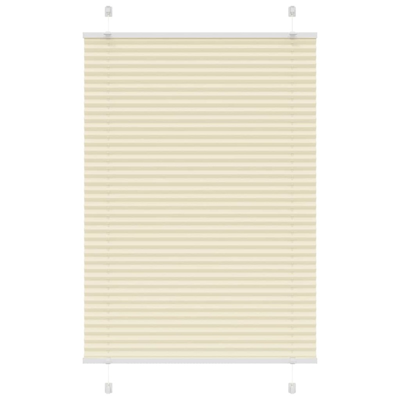 Store pliss crme 90x100 cm largeur du tissu 89,4 cm polyester