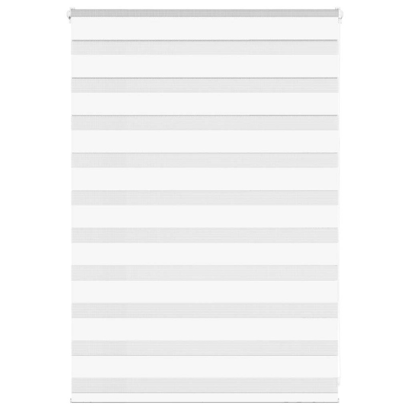 Store zbre blanc 115x100 cm largeur du tissu 110,9cm polyester